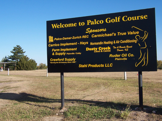 Golf Course Sign