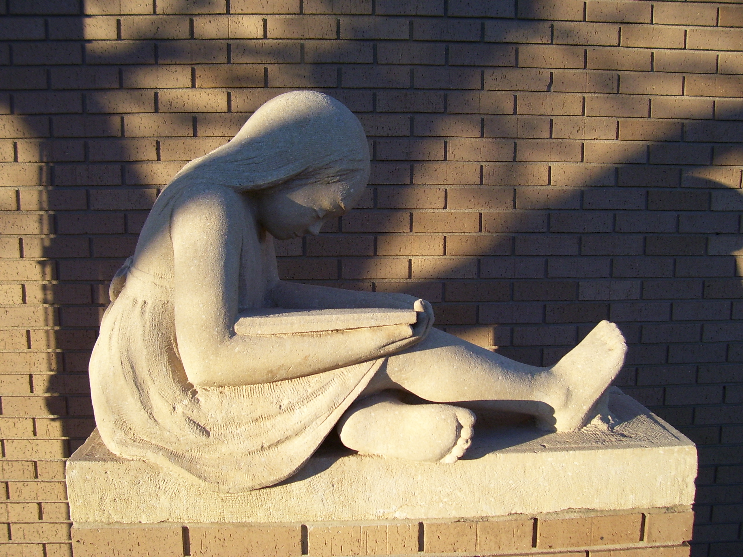 Plainville Library sculpture