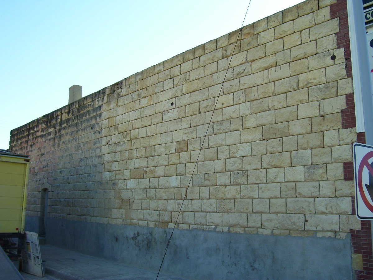 limestone wall