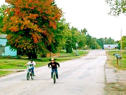 Town kids enjoying a fall day in Longton