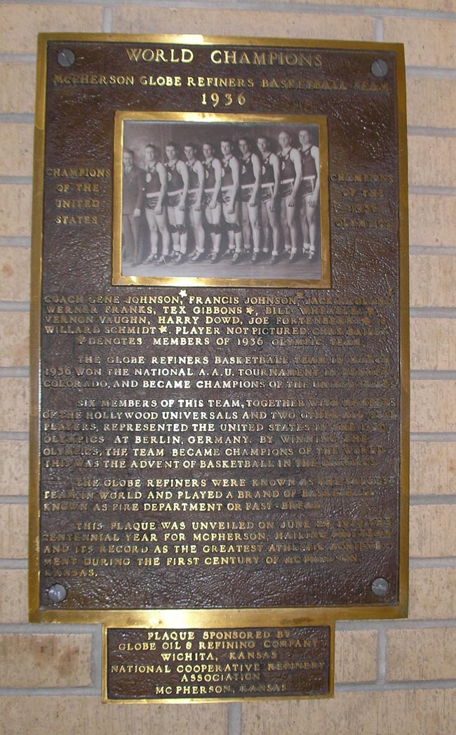 Plaque at High School